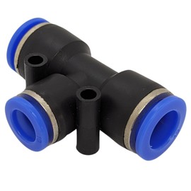 5 x Lumonic I PU Hose T-Connector Reduction I 12/10/12 mm I T-Piece I Push-in I Pneumatic Connector I Reducing T-Splitter I Pressure Lu