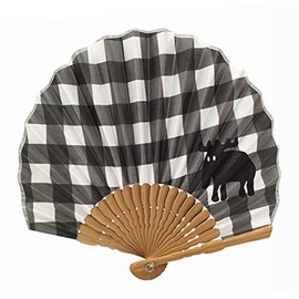 Scandinavian Swedish brand moz mozu fan fan for women men mask round sense colorful pop fashionable simple moz design gift gift (check)