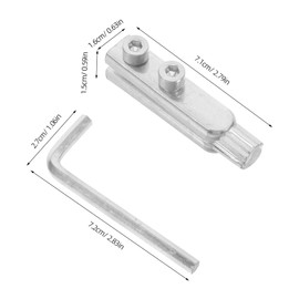 Operitacx 2pcs Broken Threaded Pipe Extractor Tool Set Precision Valve Screw Remover for Broken Bolts Plumbing Repair Kit for Faucet Water Pipe and Damaged Thread Extraction