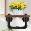 3/4" Black Painted Pipe Fitting Coupling - Home Expert 10