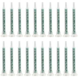 HFYJJHKQ Mixing Nozzle for AB Glue Gun, 50 Pack epoxy Resin Mixing Nozzle, Glue applicator, Static Mixing Nozzle tip, applicator for AB Gun Static Mixer Resin Mixing tip 50ml/1.7oz (1:1/1:2 Ratio)