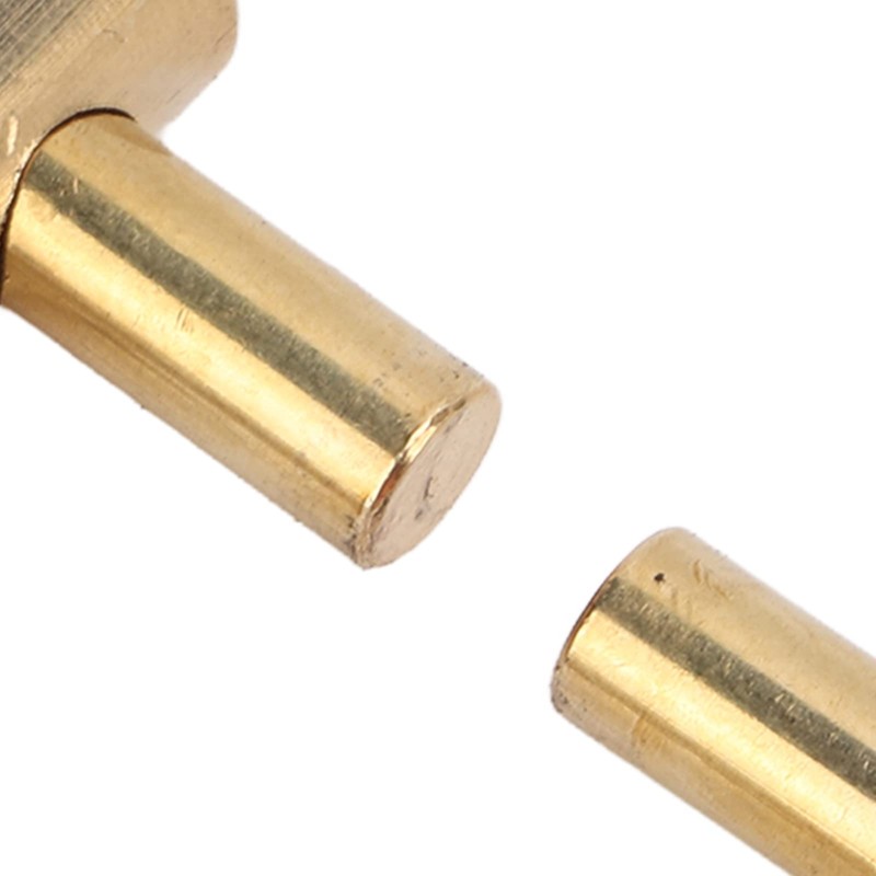 Brass Keychain, Smal Oval Slide Locking Snap Lock Clip Buckle