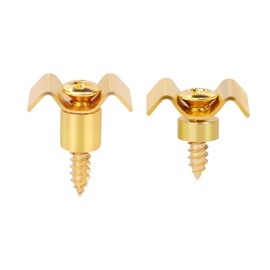 Banworks Guitar Vintage String Tree String Guides Retainer for Tele Telecaster Strat Stratocaster ST Electric Guitar Pack of 2 JT/YXK-02 Golden