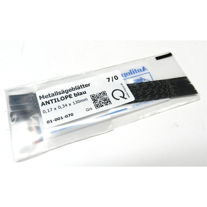 Antilope Jewelers Saw Blades #7/0 Blue Jewelry Making Made in