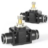 TAILONZ PNEUMATIC 6mm Tube OD Air Flow Regulator Valve (with
