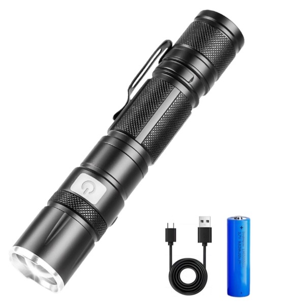 Japanese Quality LED Flashlight, Military, Strongest 1,200 Lumens, Telescopic Zoom