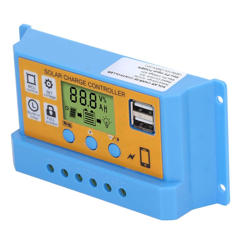 Solar Controller Digital Display Solar Panel Charge Controller Battery Intelligent