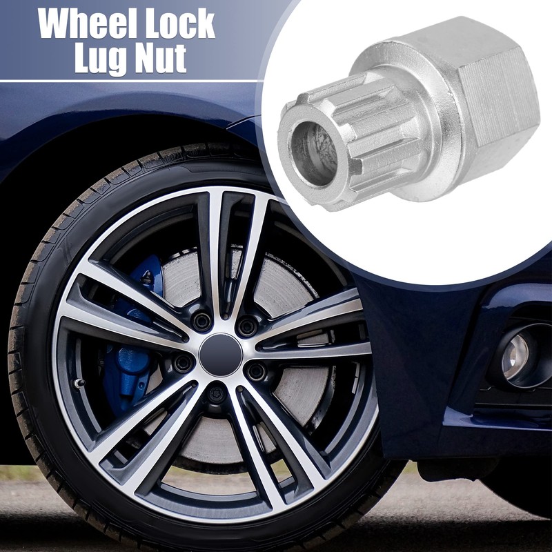 X AUTOHAUX 55/10PT Anti Theft Wheel Lock Lug Nut Screw