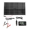 Kit de Panel Solar, Panel Solar Fotovoltaico Ecol¨®gico 30W Port¨¢til