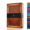 VICTORIA'S JOURNALS - Cuaderno de piel sintético clásico con forro