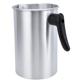 Olla para Derretir Cera, 3L DIY Vela Derretir Cera para Hacer Velas Olla para Verter para Artículos de Decoración del Hogar Plata