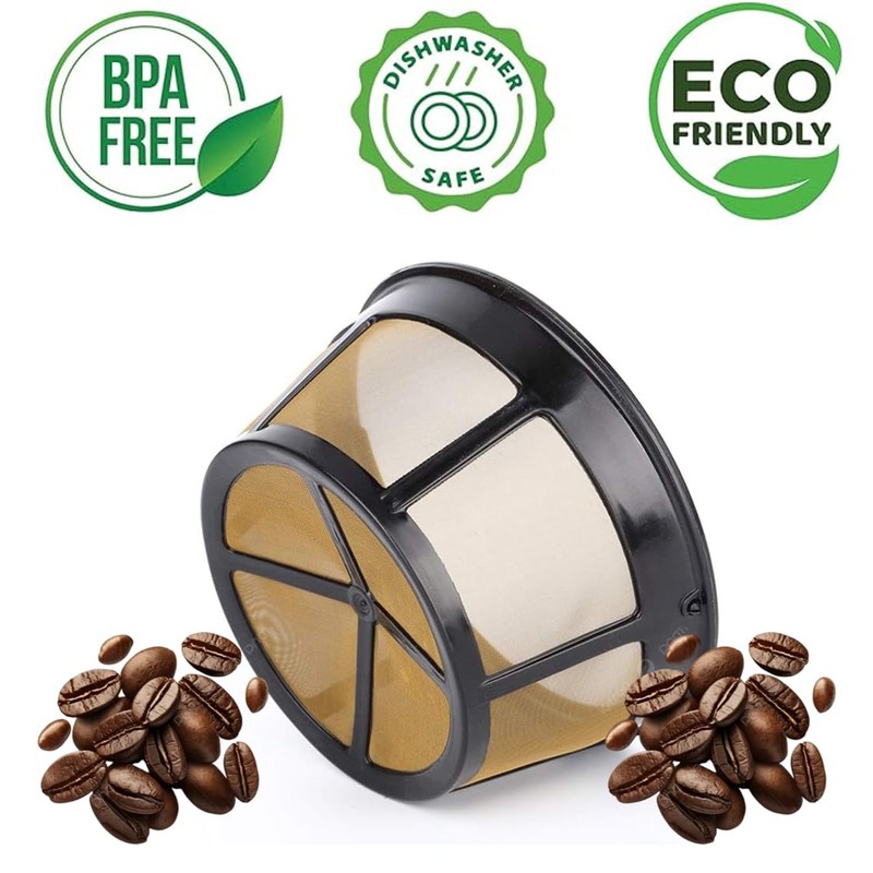 CAFE BREW COLLECTION Reusable 8-12 Cup Basket Coffee Filter Fits
