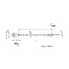 Ganter Normelemente GN 111.2-320-C-TR Stainless Steel Retaining Rope, Pack of