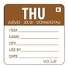 Vogue L069 Thursday Day of the Week Label Thursday -