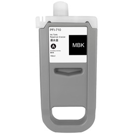 PFI-710 710 Ink Cartridge Replacement for Canon PFI-710 PF710 PFI-710MBK PFI710MBK Pigment for iPF TX-2000 TX-3000 TX-4000 Printers (Matte Black, 700ML)