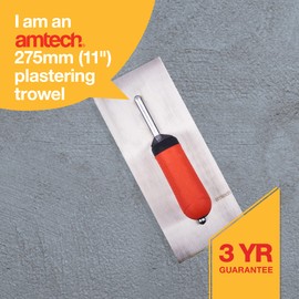 Amtech G1525 280mm (11") Plastering trowel with soft grip
