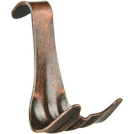 Romak 202030 Florentine Bronze Plated Picture Rail Moulding Hook Card of 4, 48 X 34mm