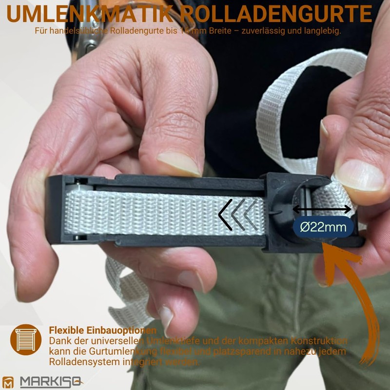 markiso® Umlenkmatik roller shutter belt deflection, belt deflection for mini