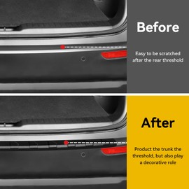 Hugeek Rear Bumper Protector for Mazda 2023 2024 2025 CX-50 CX50 Car Accessories ABS Plastic Material Matte Black Resistant Trunk Door Entry Guards