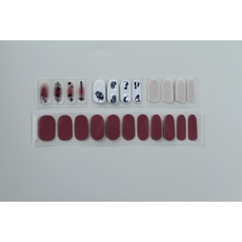 GoBudsGo 34PCS Nail Strips,Nail Stickers with UV Free,Color Street Nail Strips with Easy to Apply & Remove,12 Sizes Nail Polish Wraps with Cuticle Stick and Nail File