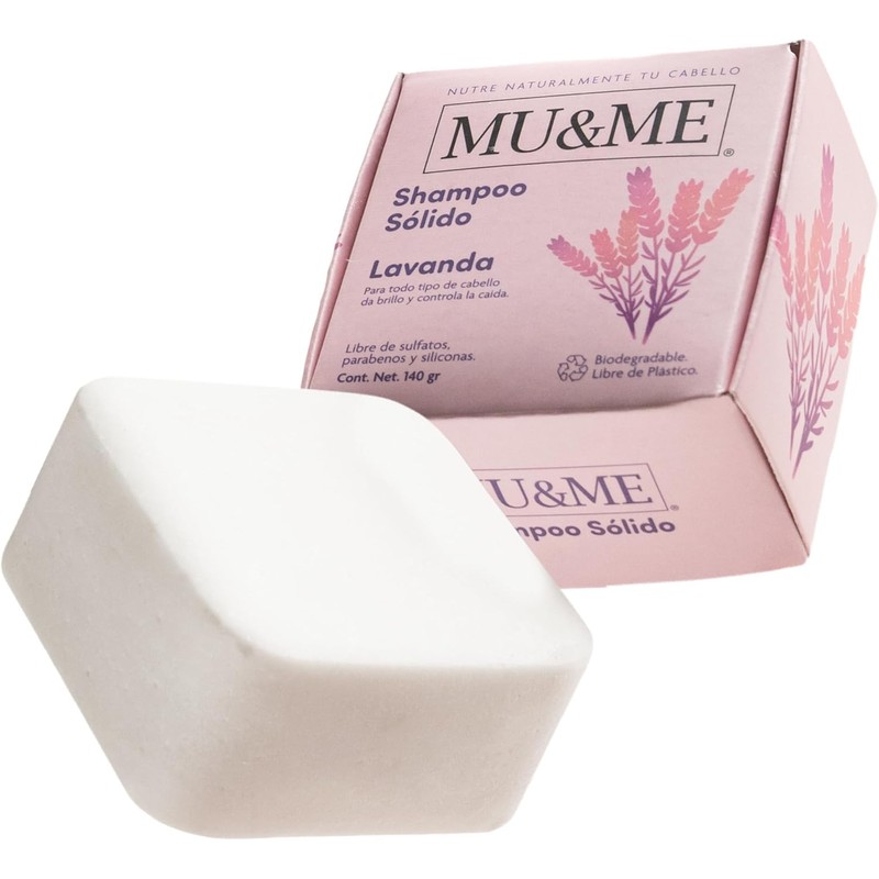 MU&ME Shampoo en Barra para Crecimiento y Control Caída -