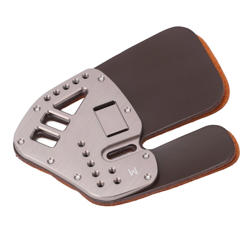 Leather Archery Finger Tab Protect Guard Recurve Bow Protector Shooting