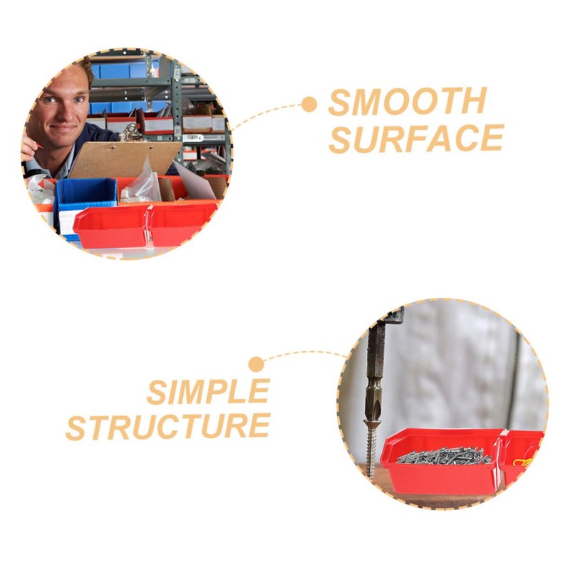 DOITOOL 4pcs Stackable Parts Organizer Bins for Garage and Workshop