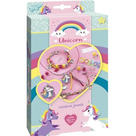 Totum 71063 Unicorn Jewels – Make Your Own Unicorn Bracelets with Unicorn Pendant Made of Metal, Star Pendant, Beads and Stickers