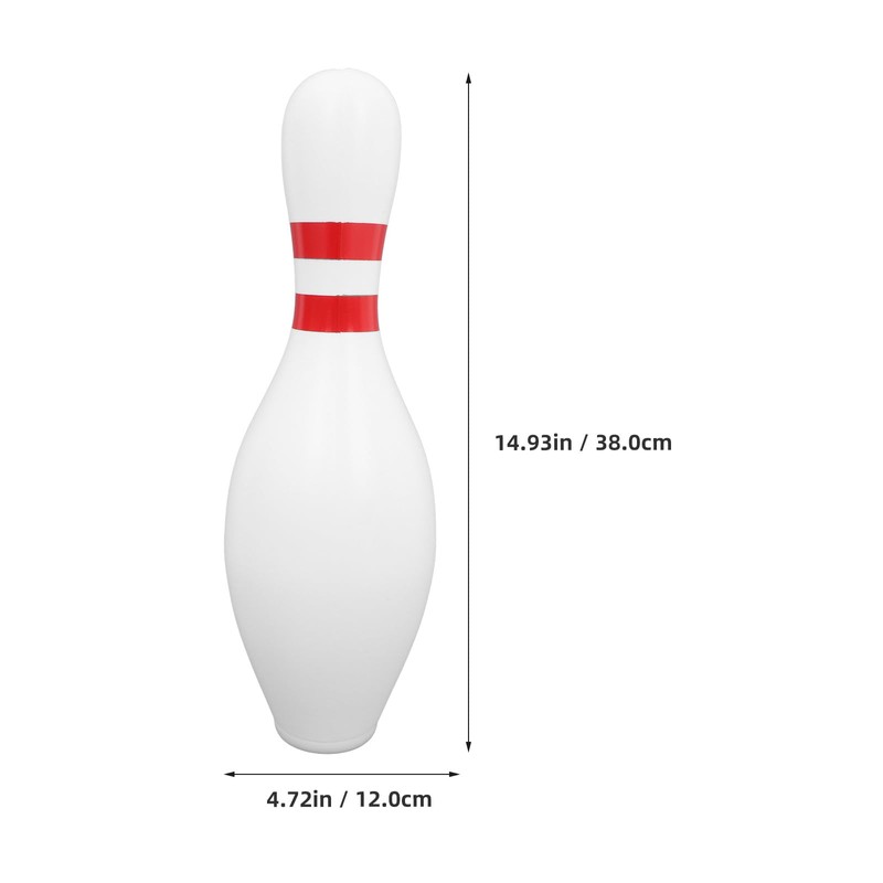 ULTNICE White Bowling Shaped Piggy Bank - Creative Unbreakable Coin