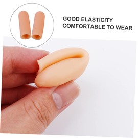 Anneome 4pairs Wear Resistant Thumb Protectors Comfortable Finger Sleeves Elastic Support for Men Women for Various Activities