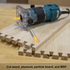 HARFINGTON 2pcs Dovetail Router Bits 5/8" Diameter 1/2" Shank Tungsten