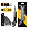TECKWRAP Utility Knife, Retractable Box Cutter Heavy-Duty Knives for Cardboard,