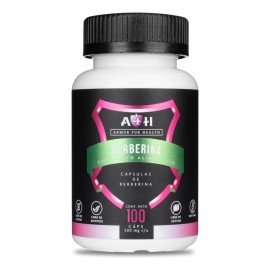 Suplemento Berberina Pura De 100 Cápsulas 500 Mg A4h Sabor Sin Sabor