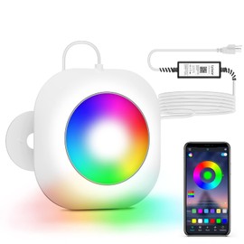 LyLmLe LED Pool Lights for Above Ground Pools with APP Control, 20W Smart Magnetic Pool Lights with Timer RGB Underwater Lights, IP68 Waterproof 12V Lights for Inground Aboveground Pools 26ft Cord