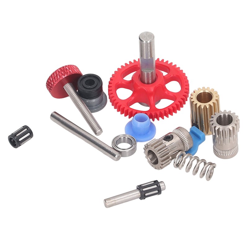 Dual Gear Assembly Kit Upgrade Extruder Red Wheel Kit 3D