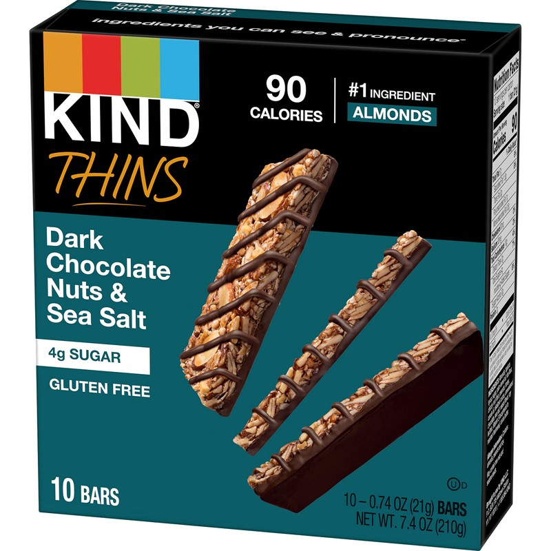 KIND THINS Dark Chocolate Nuts & Sea Salt Bars (Now
