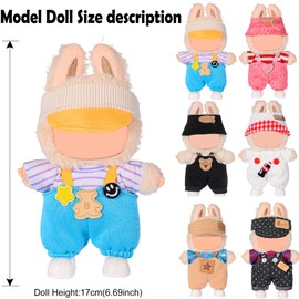 17 cm moda bambole vestiti e accessori in totale 6 set completo completo vestito vestito vestito morbido ed elegante costume payset (bambola non inclusa)