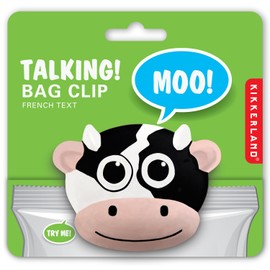 Kikkerland Cow Talking Bag Clip