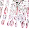 Happy Homewares Contemporary Waterfall Designed Pendant Light Shade with Pink