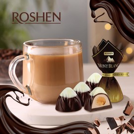 Roshen Mont Blanc with Whole Hazelnuts, Delicious, Flavorful Sweets Bulk Gourmet Candy 2.2lb/1kg