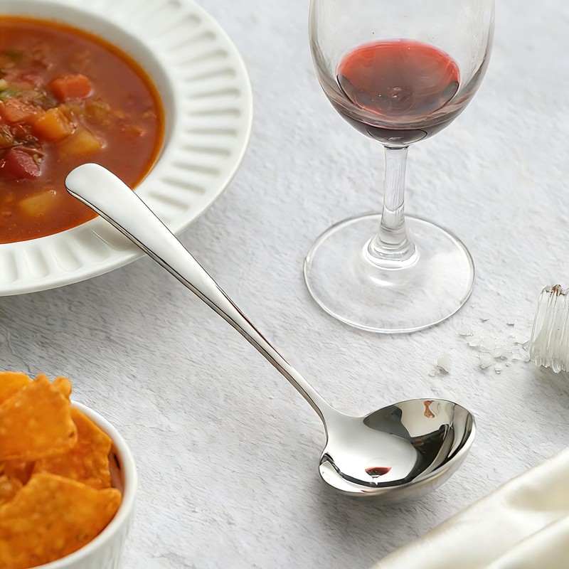 Small Ladle for Serving, 7.8 Inch 18/10 Stainless Steel Mini