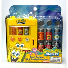 SpongeBob SquarePants Mini Soda Beverages Vending Machine Set sealed