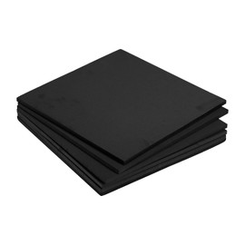 sourcing map EVA Foam Panels Black 9.8 x 9.8 Inch 7 mm Thick Craft Foam Panels for Costumes Arts and Crafts Projects Pack of 6