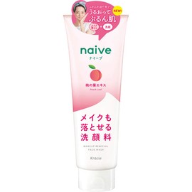 [Bulk Purchase] Naive Makeup Remover Facial Wash (Contains Peach Leaf Extract), 7.1 oz (200 g) x 4 Packs
