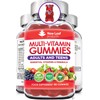 Chewable Vegan Multivitamin 180 Gummies - Non Sugar Coated, Gluten