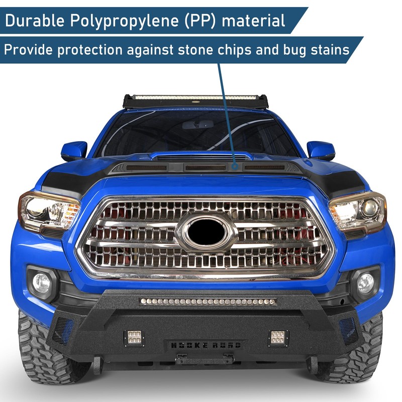 u-Box Hood Protector for Toyota Tacoma 2016-2023 | Matte Black