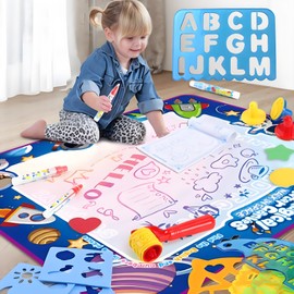 Stencil Alphabet, 4pcs Painting Template Alphabet Shapes Stencils Children Hollow Board Painting Template Plastic Geometric Figure for Kids Children Drawing Template(Colourful)