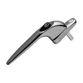 Yale uPVC Universal Window Handle Inline Locking Espag Double Glazing Chrome 15mm