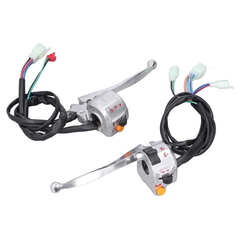 2pcs 22mm Motorcycle Drum Brake Handlebar Switch Left Right Aluminum