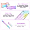 YBEATY 4 PCS Flexible Bendable Ruler Soft Plastic Gradient Colour